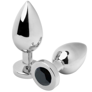 Plug Anal Diamante Negro Mediano