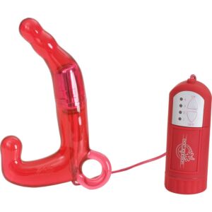 Men pleasure wand - vibrador masculino rojo