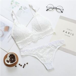 Floral Lace Set - Blanco