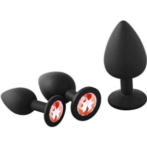 Kit Anal Fantasía Rubí - 3 Tapones
