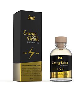 Intt gel de masaje besable aroma bebida energética - 30ml