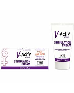 Hot v-activ crema estimulante femenina