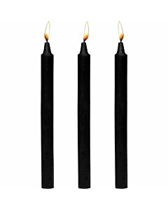 Dark drippers fetish drip set de 3 velas - negro