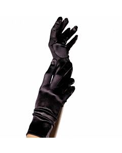 Guantes Satén Negro Seductor