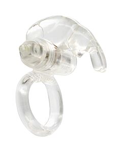 Anillo vibrador de silicona transparente