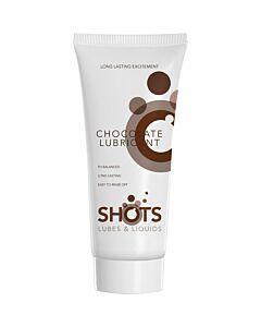Shotslube lubricante base agua sabor a chocolate 100ml
