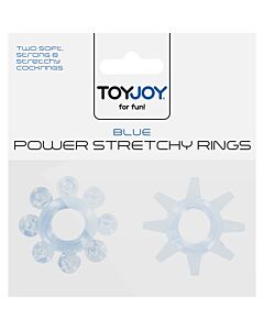 Power stretchy anillo azul 2pcs