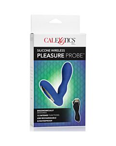 Wireless pleasure vibrador anal azul