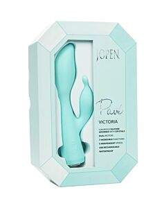 Pave victoria doble conejito rampante  - verde pastel