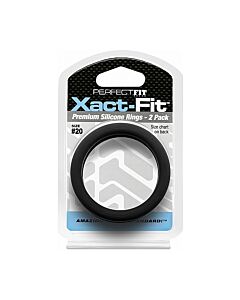 Pack Xact-fit: Anillos Ajuste Perfecto (Negro)