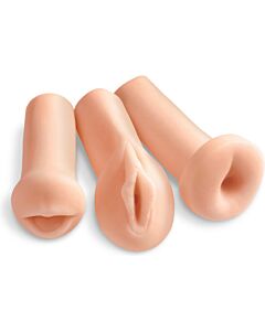 Triple Placer - Kit Masturbadores Realistas