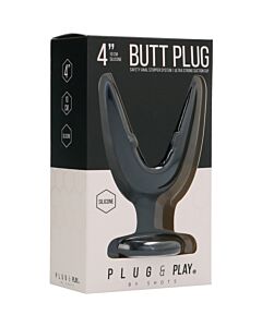 Butt plug - split 1 - 10cm negro