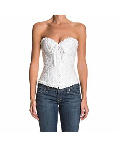 Corsé Floral Blanco Elegante