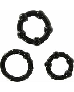 Trío Anillos Ébano