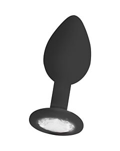 Regular plug diamante negro