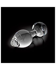 Crystal Clear Glass Plug - Frostbite