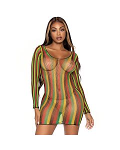 Minivestido Rastafari Redes Talla Única
