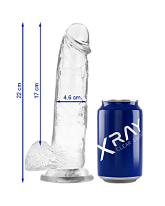 Dildo Crystal Clear 22 cm - Realismo Transparente