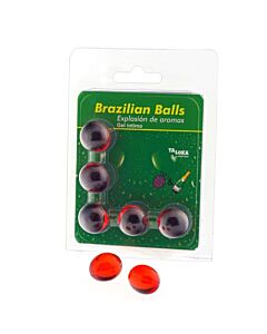 Gel Íntimo Brazilian Balls Fresas & Champán