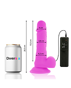 FlexiVibe - Dildo Vibrante Flexible 20.5 cm - Lila