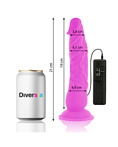 FlexiVibe - Dildo Vibrante Flexible 21cm - Lila