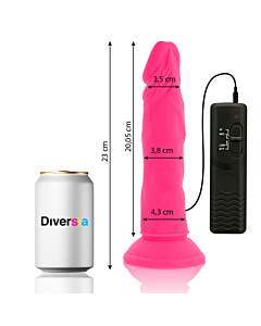 FlexiVibe - Dildo Vibrante 23cm (Rosa)