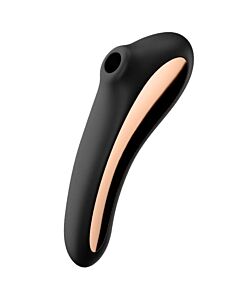 Estimulador Clítoris Dual Kiss Satisfyer - Negro