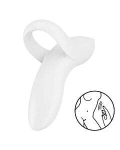 Dedal Vibrador Blanco Bold