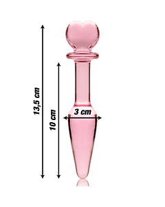 Plug Nebula Rosa 13.5 cm - Ibiza Glass