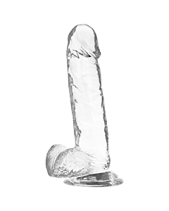 Dildo Cristalino Transparente Luz Clara