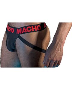 Jock Macho XL Negro/Rojo