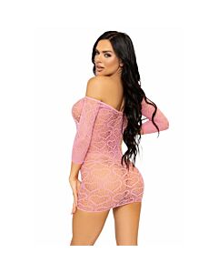 Vestido Net Corazón Rosa