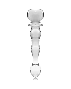 Dildo Nebuloso de Cristal Borosilicato - Transparente