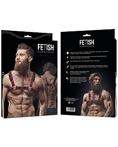 Arnés Sumiso EcoPiel Hombre - Rojo/Negro