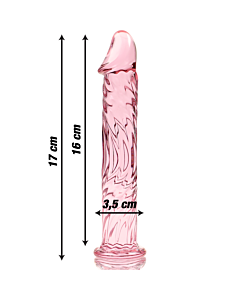 Dildo Cristal Rosado Nebuloso