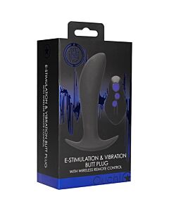 Plug Anal Vibra-Control Inalámbrico - Negro