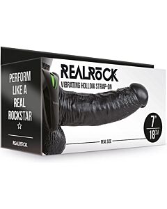 VibroHueco RealRock - 7/18 cm - Negro