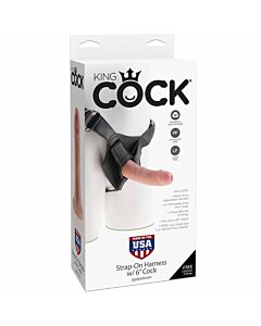 King cock strap-on harness w/6