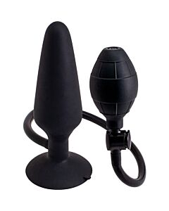 Butt plug hinchable l - negro