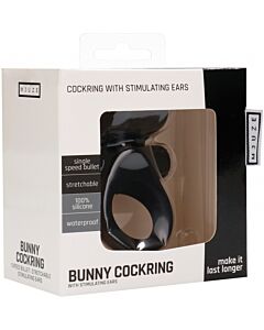 Bunny anillo vibrador - negro