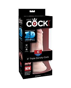 King cock - pene realístico triple densidad 18x7cm
