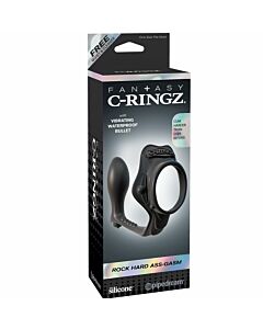 Fantasy c-ring rock hard anillo potenciador con plug anal