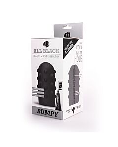 Masturbador Bumpy Black 17 cm