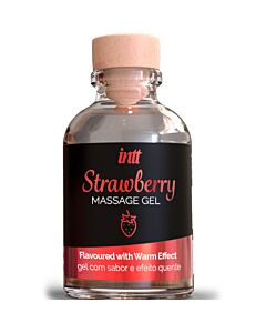 Intt Massage & Oral Sex - Gel de Masaje Sabor a Fresa Efecto Calor 30ml