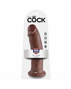 King cock 10' pene marron 254 cm