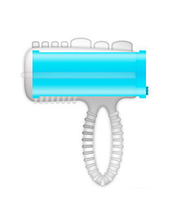 Anillo Vibrador Lingual Azul "Blue Bliss