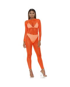 Body Mesh Naranja - Sensualidad Ajustada