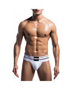Fetiche clásico jockstrap ancho - blanco