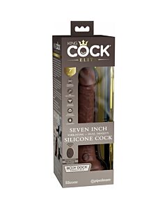 7 Inch 2 Density Vibe Cock - Brown