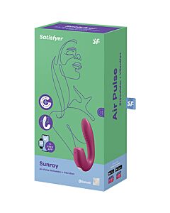 Satisfyer Sunray Estimulador y Vibrador App Rojo - Sex Shop